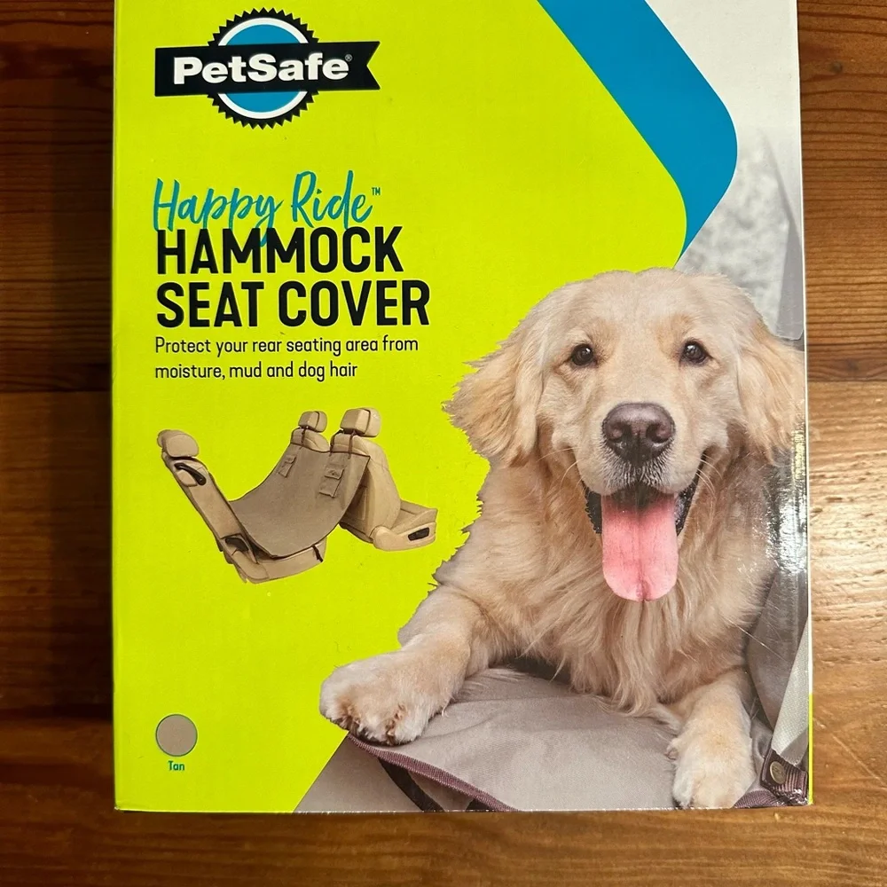 Petsafe Happy Ride Hammock Seat Cover 57 x 56 Heavy Duty Waterproof tan NIB